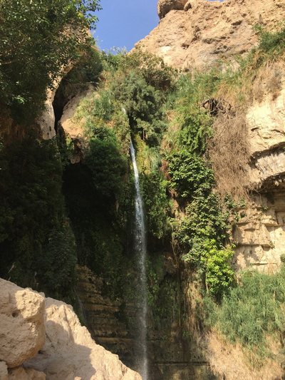Vodopád v oáze Ein Gedi